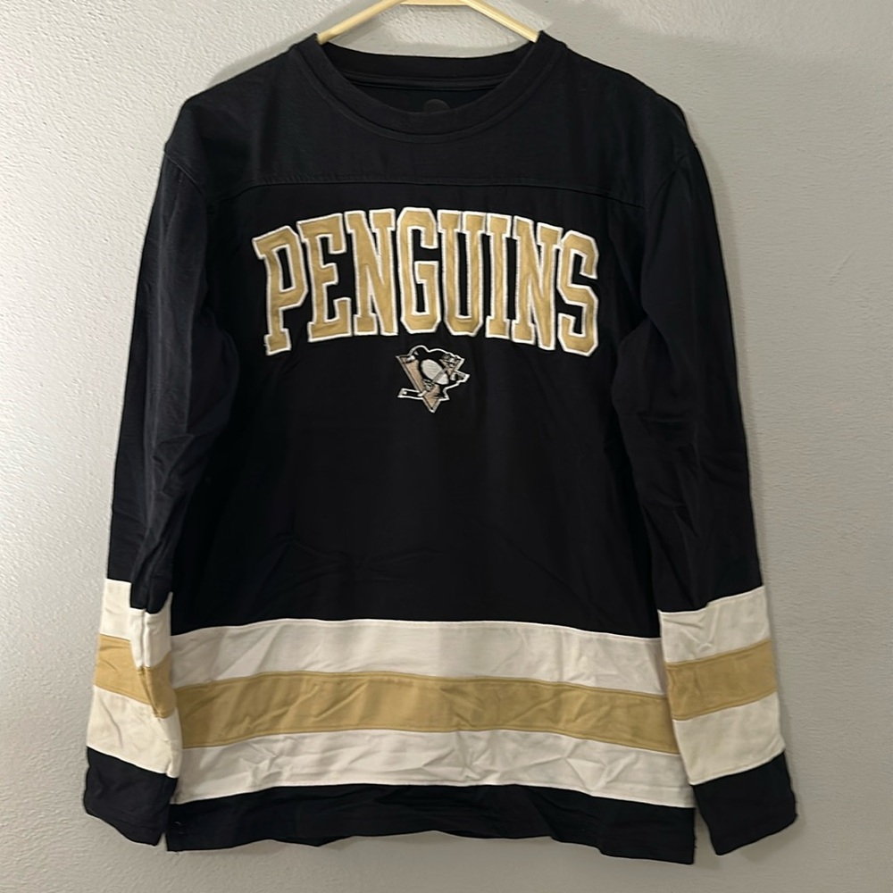 Pittsburgh Penguins Official Embroiled Longsleeve